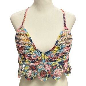 La Vie 89 Crochet Boho Crop Top